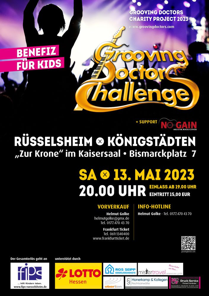 Benefitsrockkonzert: Grooving Doctor Challenge